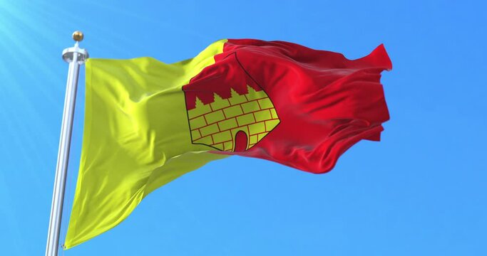 Flag of Oujda in Morocco. Loop