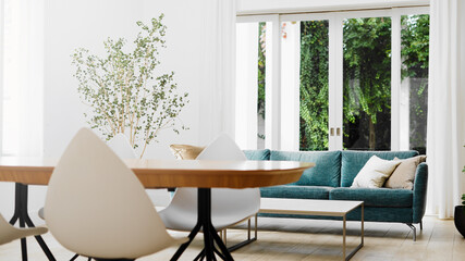 リビングのソファーとテーブル 