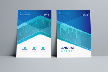 The Modern Annual Report Catalog Cover Design Template Adept to the flyer, brochure, catalog, magazine, cover, booklet, presentation, website, banner, etc. Project. - obrazy, fototapety, plakaty