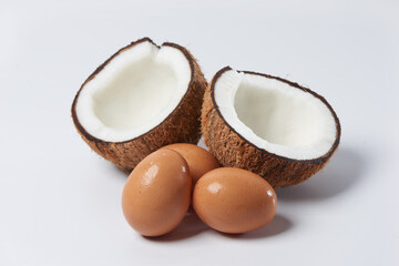 egg and coconut