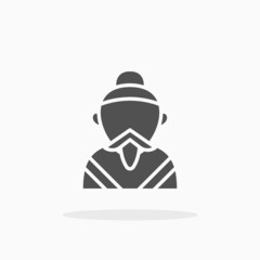 Emperor icon. Solid or glyph style. Vector illustration. Enjoy this icon for your project.