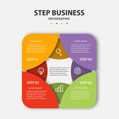 Infographic template elements. 