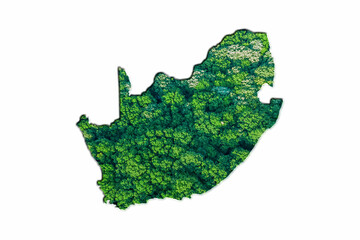 Green Forest Map of South Africa