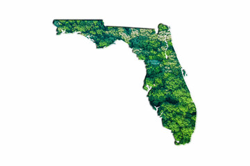 Green Forest Map of Florida