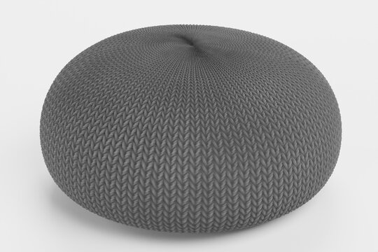Realistic 3D Render of Knitted Seat