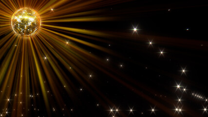 Mirror Ball Disco Lights Club Dance Party Glitter Background