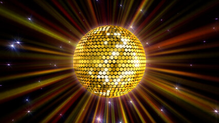 Mirror Ball Disco Lights Club Dance Party Glitter Background