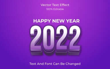 Happy new year 2022 text effect