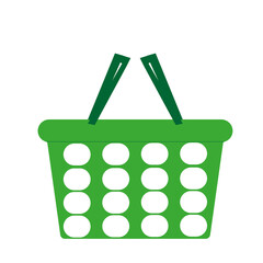 bag, shopping, basket, handbag, object, icon, vector, green, 