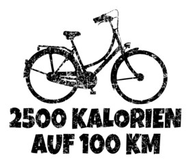 Fahrrad: 2500 Kalorien auf 100 km