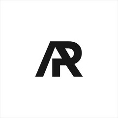 letter a r logo vector template