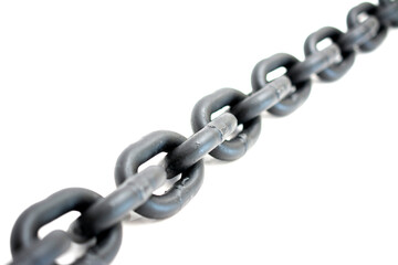 Industrial chain close up.