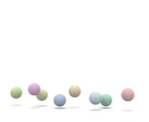 ボール　球体　複数