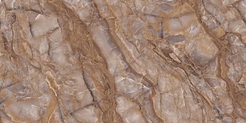 natural brown marble with high depth veins structure for interior