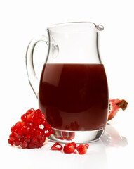 Grenadine Juice on white Background - Isolated