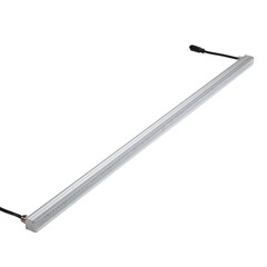 Bright LED flood light bar on white background