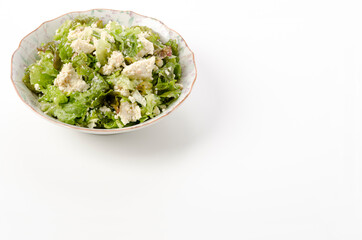 サニーレタスと木綿豆腐のサラダ