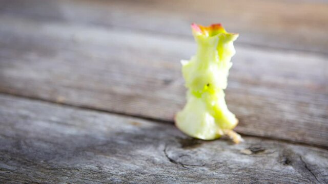 Eating a fresh delicious apple - stop motion
