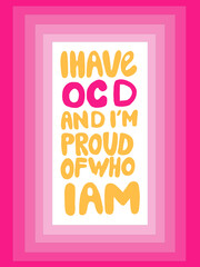 I have OCD Lettering