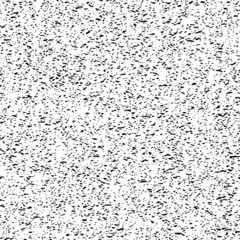 Abstract noise vector seamless pattern. Marble grain grunge black and white repeat texture. No signal TV screen. Glitch noise background with dots, spots, stains. Textured paper overlay print