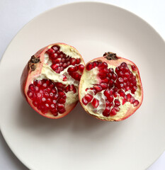 cut pomegranate