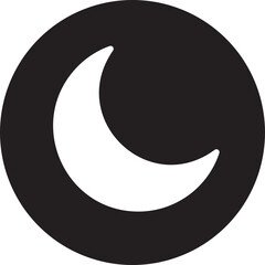 moon glyph icon