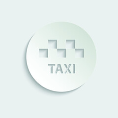 Obraz premium taxi vector icon cab symbol