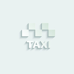 taxi vector icon cab symbol