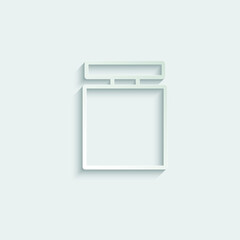 perfume vector icon  toilette water sign