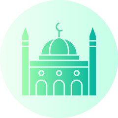 Islamic Mosque gradient icon