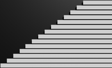 Fototapeta premium black Rectangle on right 3d rendering illustration