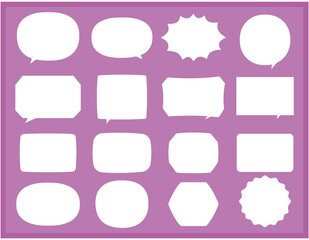 ふきだしセット　見出し　素材