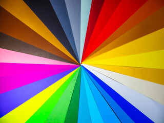 Color paper in different colors