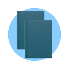 cover book icon 3d rendering illustration