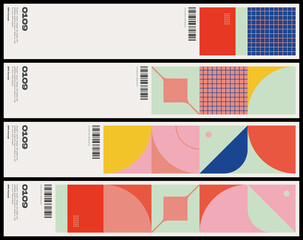 New Modernism Vector Poster Template Design