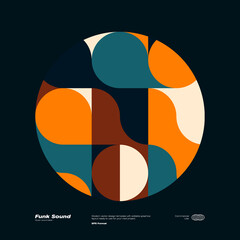 Mid-Century Design Aesthetics Vector Poster Template