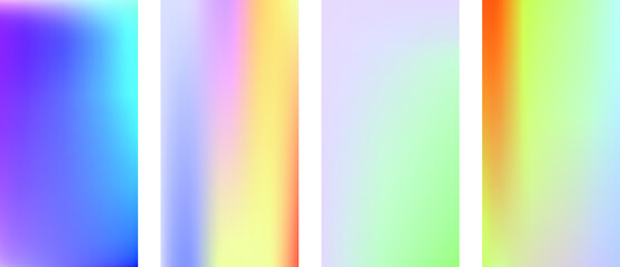 Gradient Colorful Background. Screen Design For Mobile App. Vector illustration.