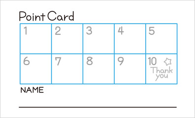 ポイントカード　シンプル
