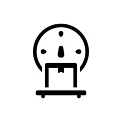 Measurement Icon - Vector Illustration . Measurement, Weight, Scale, Logistic, Parcel .