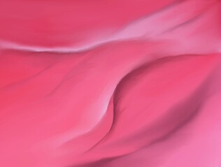 Abstract pink wavy satin painting background
