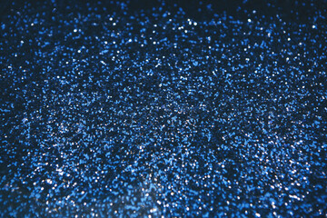 Obraz premium Christmas sequins close-up. Christmas background concept. Flat lay