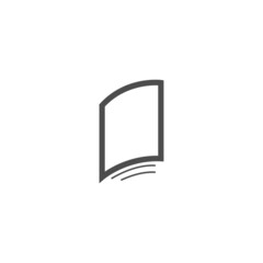 Book icon logo design template illustration