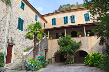 Fototapeta na wymiar Roman Catholic Diocese in Kotor, Montenegro