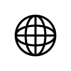 Globe icon vector