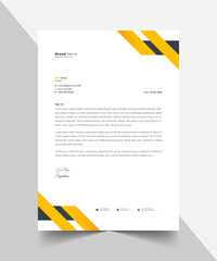 Corporate Letterhead Template Design