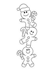 christmas decorations colouring page