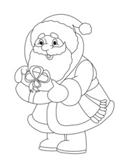 Santa Claus colouring page