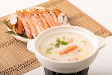 カニ雑炊(ずわい蟹)