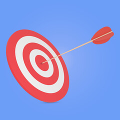 target business 3d rendering illustration