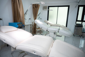 medical clinic operating room, cosmetic therapy health care treatment surgery clinic